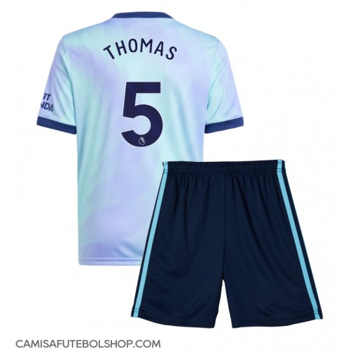 Camisa de time de futebol Arsenal Thomas Partey #5 Replicas 3º Equipamento Infantil 2024-25 Manga Curta (+ Calças curtas)